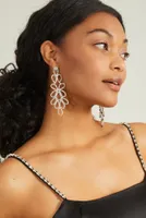 Crystal Ornate Dangle Earrings