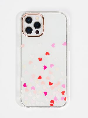 Falling Heart Clear iPhone Case