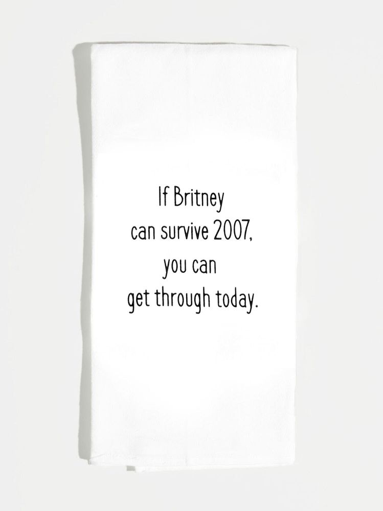 Britney Survive 2007 Tea Towel