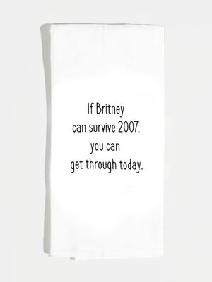 Britney Survive 2007 Tea Towel