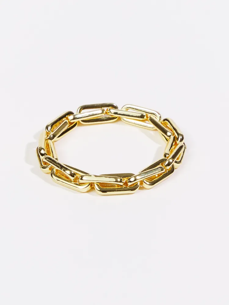 Thick Paperclip Chain Bangle