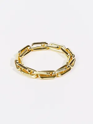 Thick Paperclip Chain Bangle