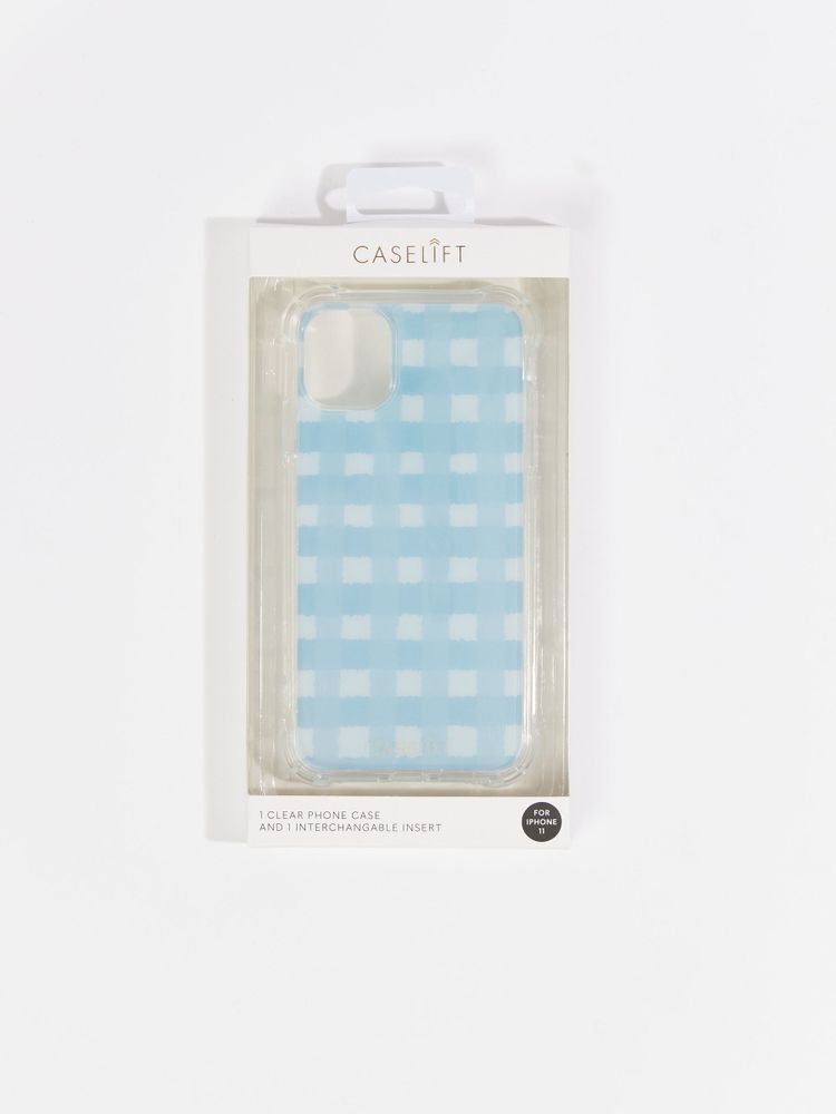 Blue Gingham iPhone 11 Case