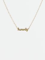 18K Gold Howdy Necklace
