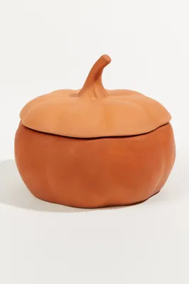 Ceramic Pumpkin Decorative Candle