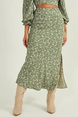 Ivy Floral Midi Skirt