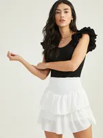 Bonnie Ruffle Sleeve Bodysuit