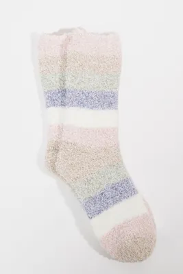 Color Block Striped Cozy Socks