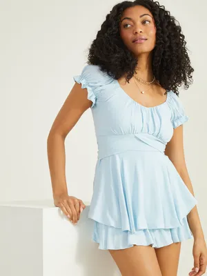 Chloe Cross Romper
