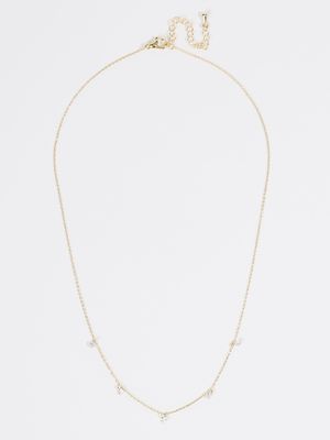 Dainty Crystal Charm Necklace