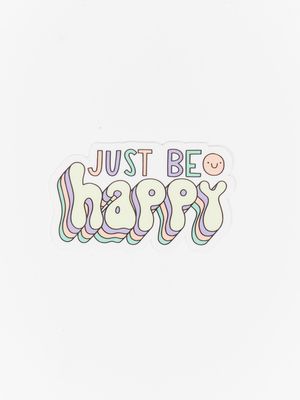 Just Be Happy Sticker