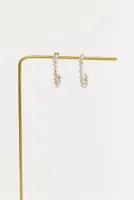 Diamond Rock Hoop Earrings