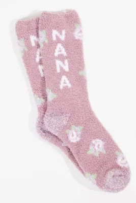 Nana Floral Cozy Socks