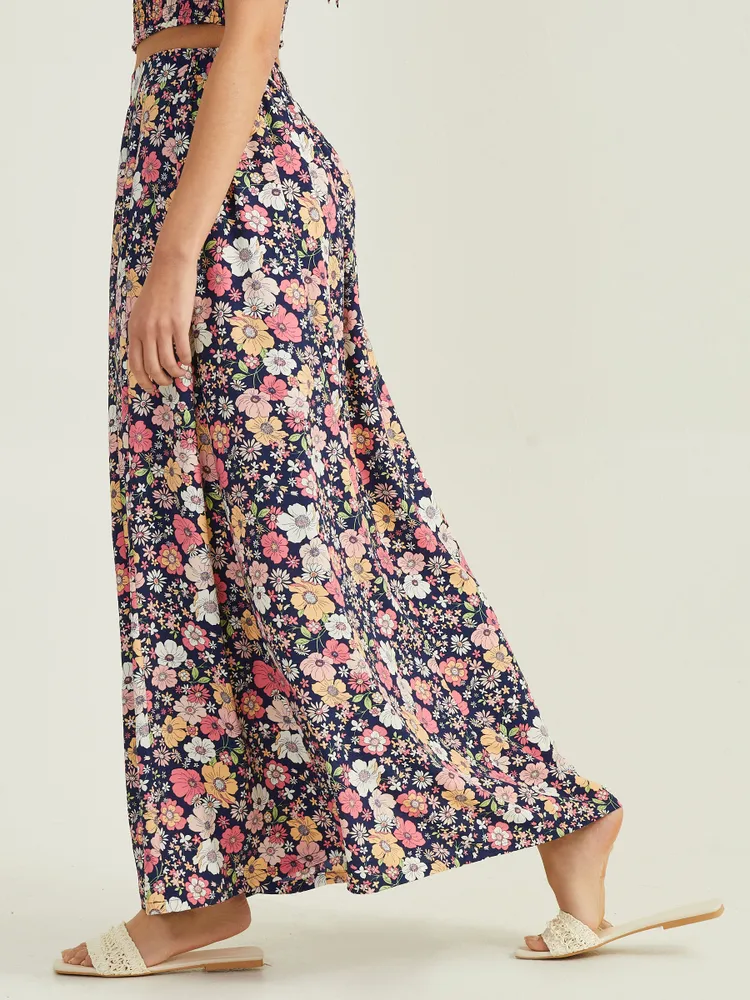 Tia Floral Maxi Skirt