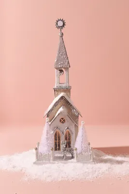 Snowy Christmas Church