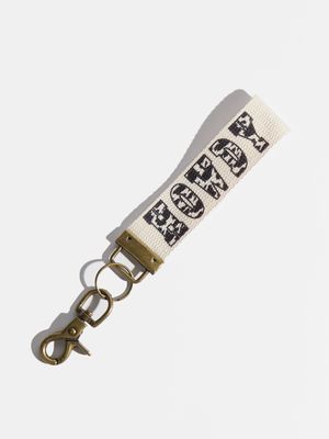 Howdy Canvas Keychain