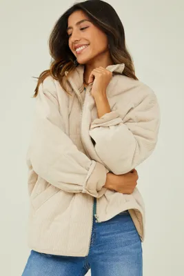 Callie Corduroy Quilted Jacket