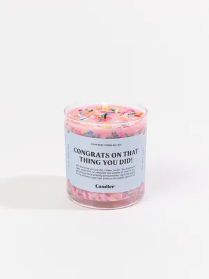 Congrats On That Thing You Did Candle
