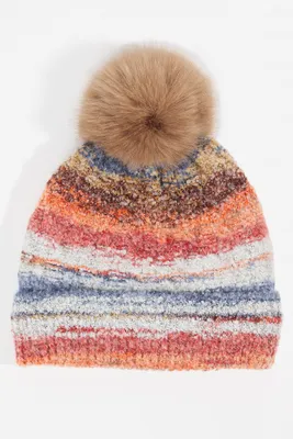 Lauren Knitted Pompom Beanie