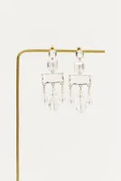 18K Gold Crystal Statement Earrings