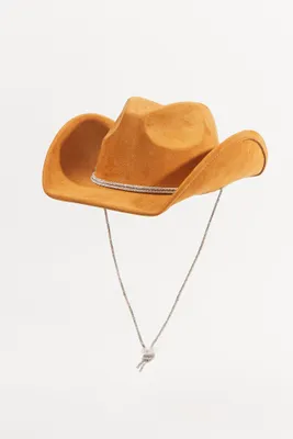 Suede Rhinestone Cowboy Hat