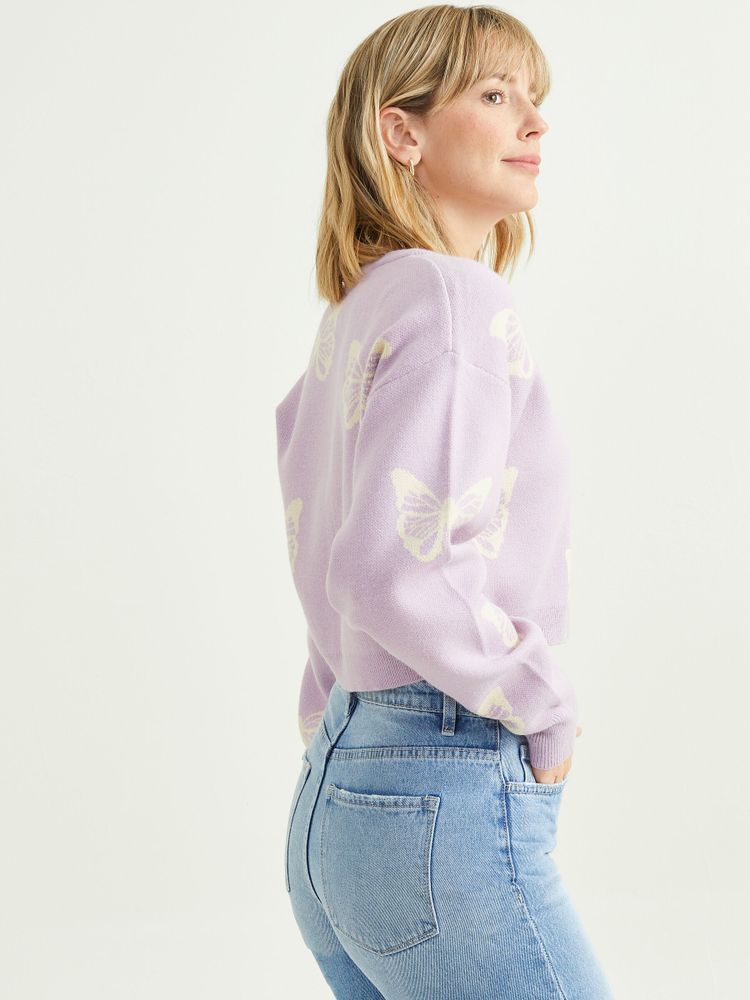 Cropped Butterfly Pullover