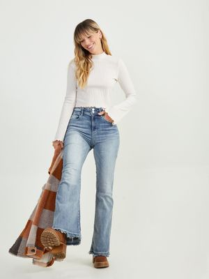 Heather Flare Jeans