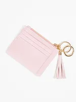 Color Block Keychain Wallet