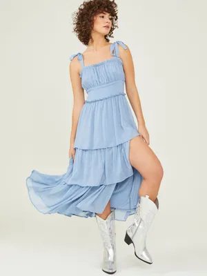 Wren Ruffle Maxi Dress