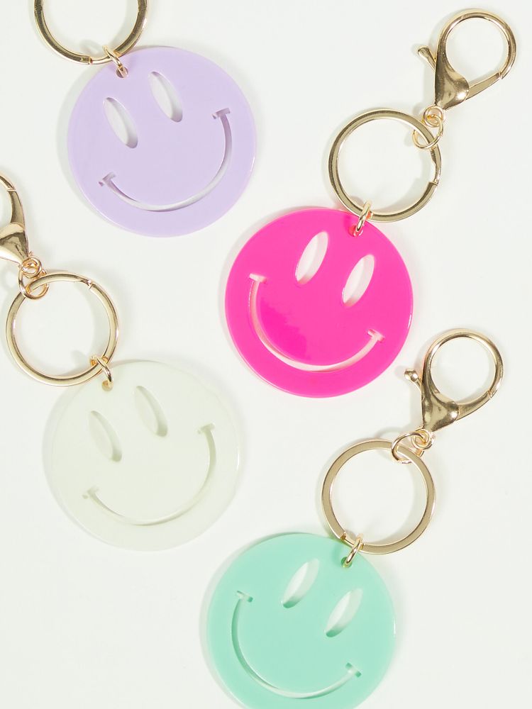 Smiley Acrylic Keychain