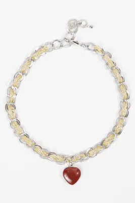 18K Gold Rustic Twisted Necklace