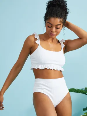 Shoreline Ribbed Swim Top