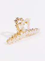 Glitter Flower Claw Clip