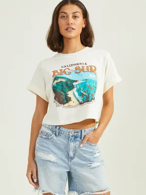 Big Sur Cropped Graphic Tee