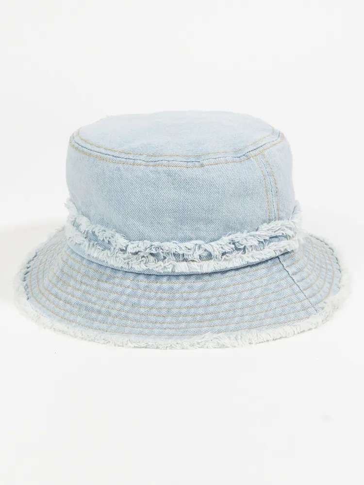 Medium Wash Denim Bucket Hat