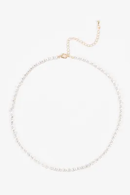 Dainty Crystal Beaded Choker Necklace