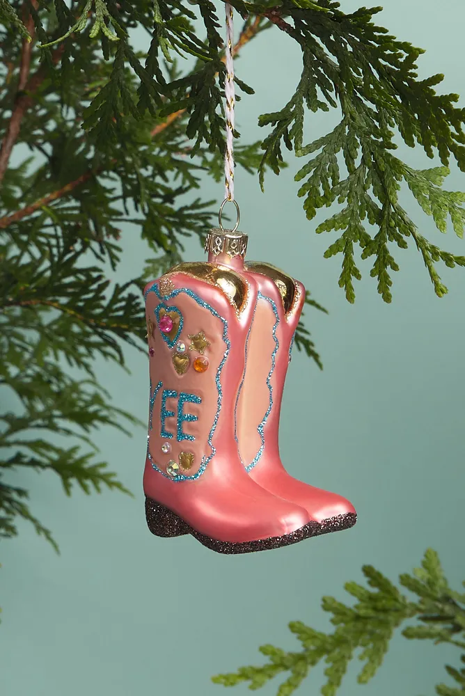 Yee Haw Cowboy Boots Ornament