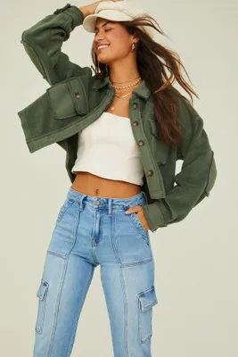 Perla Cropped Shacket