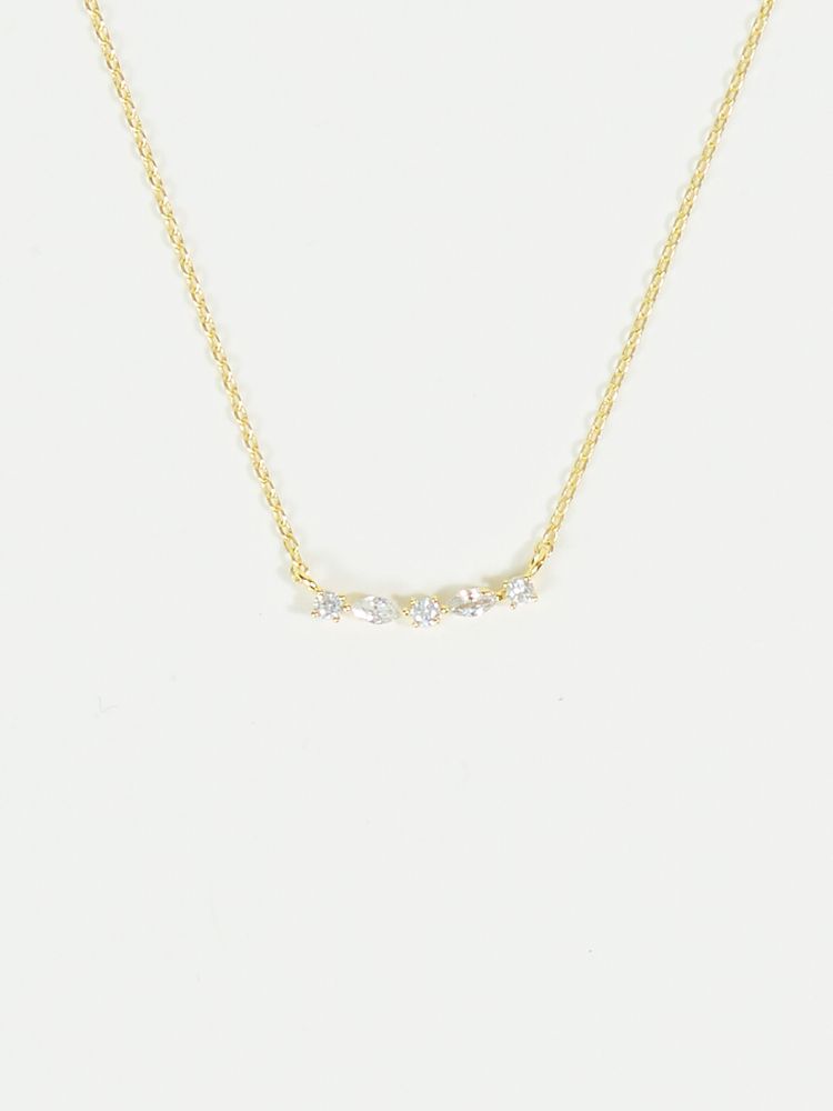 Dainty Crystal Cluster Necklace