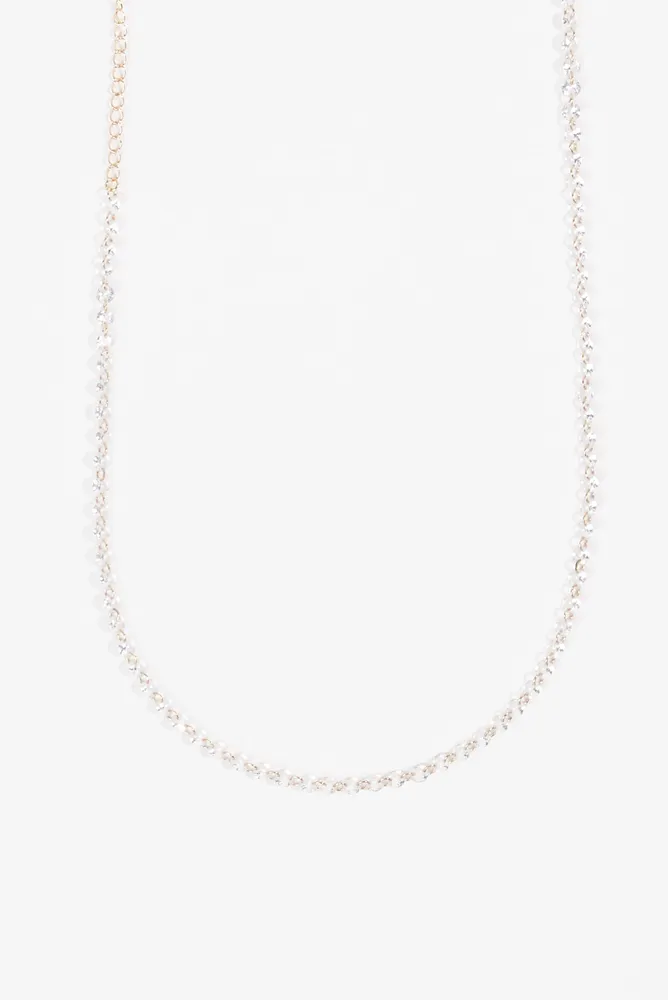 Dainty Crystal Beaded Choker Necklace