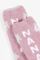 Nana Floral Cozy Socks