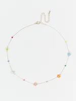Zoey Beaded Flower Necklace