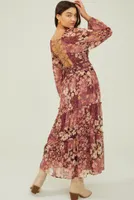 Billy Patchwork Floral Maxi Dress