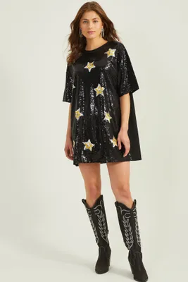 Star Sequin Dress