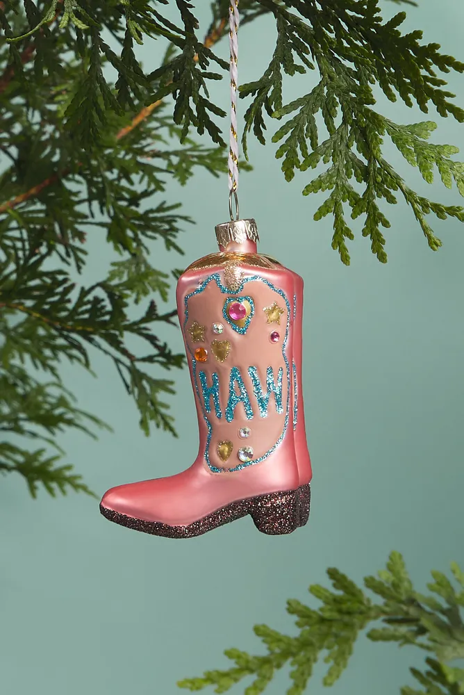 Yee Haw Cowboy Boots Ornament