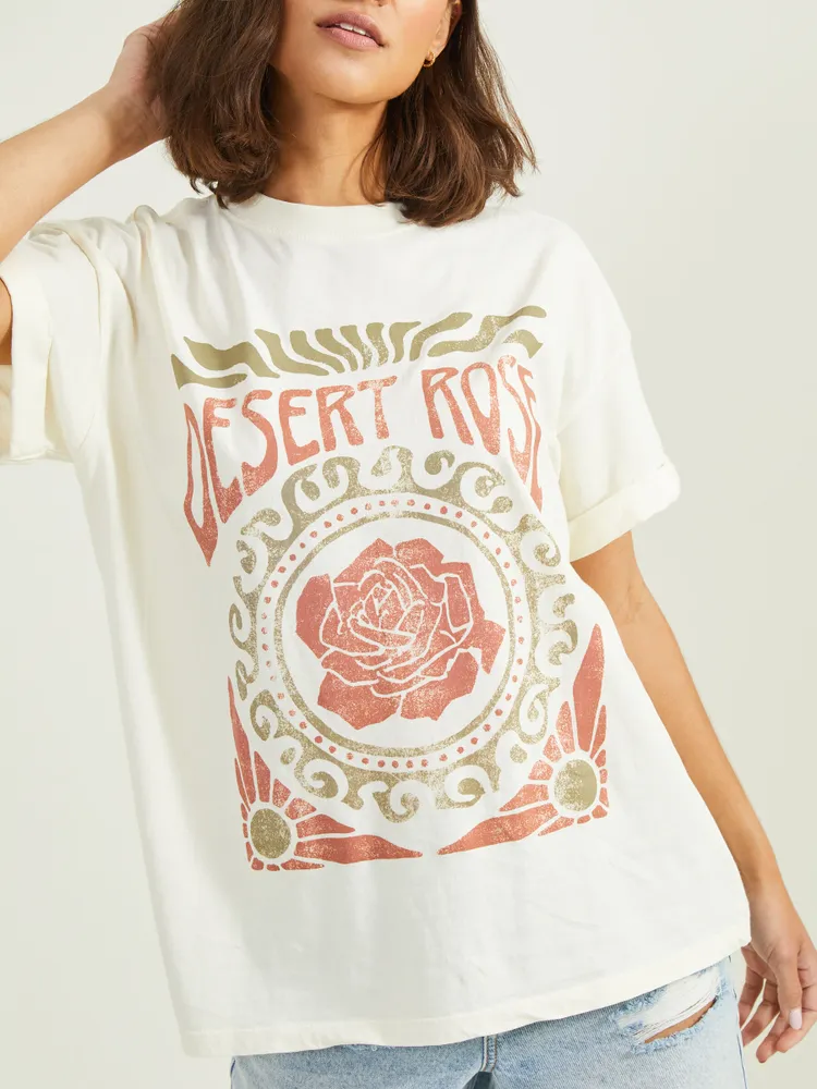 Desert Rose Graphic Boyfriend Tee