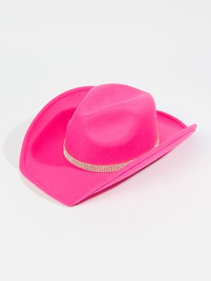 Crystal Chain Cowboy Hat