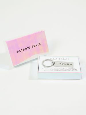 I Love You Mom Keychain