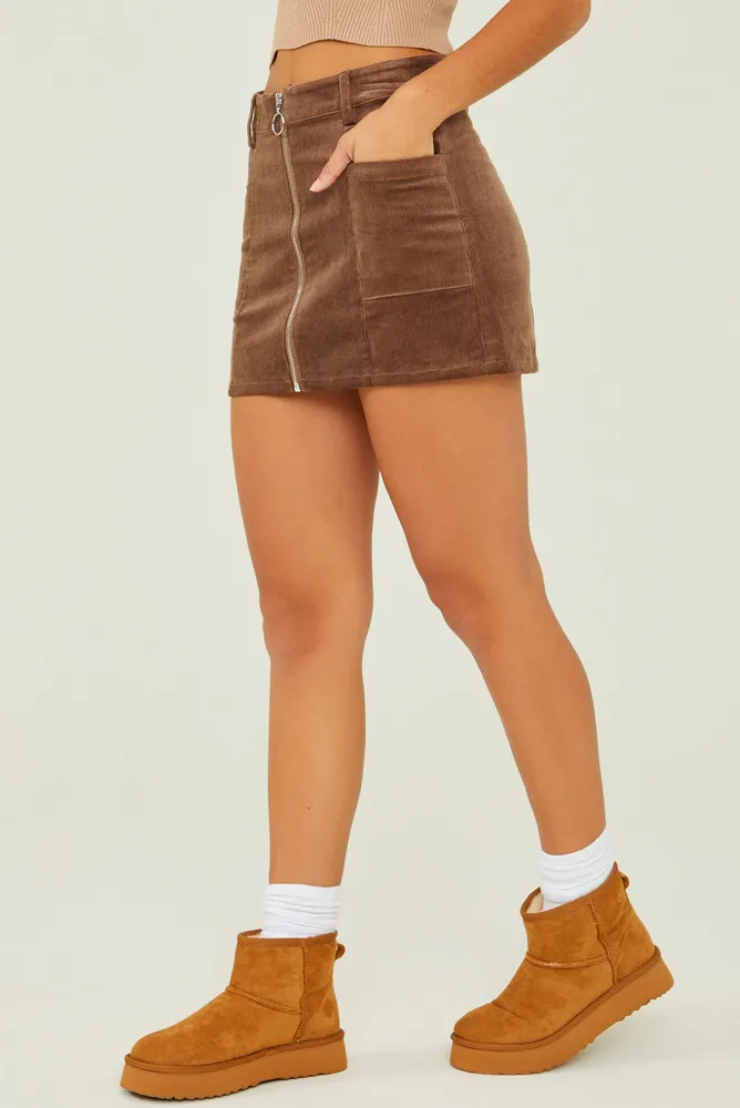 Cami Corduroy Mini Skirt