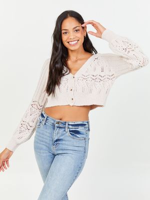 Lacey Cropped Cardigan